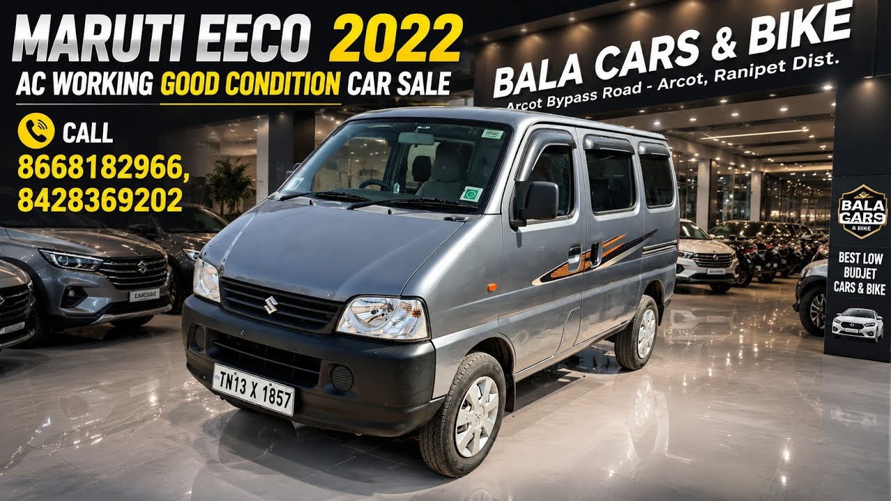 06/10/2026 MARUTI EECO 2022 AC WORKING GOOD CONDITION CAR SALE