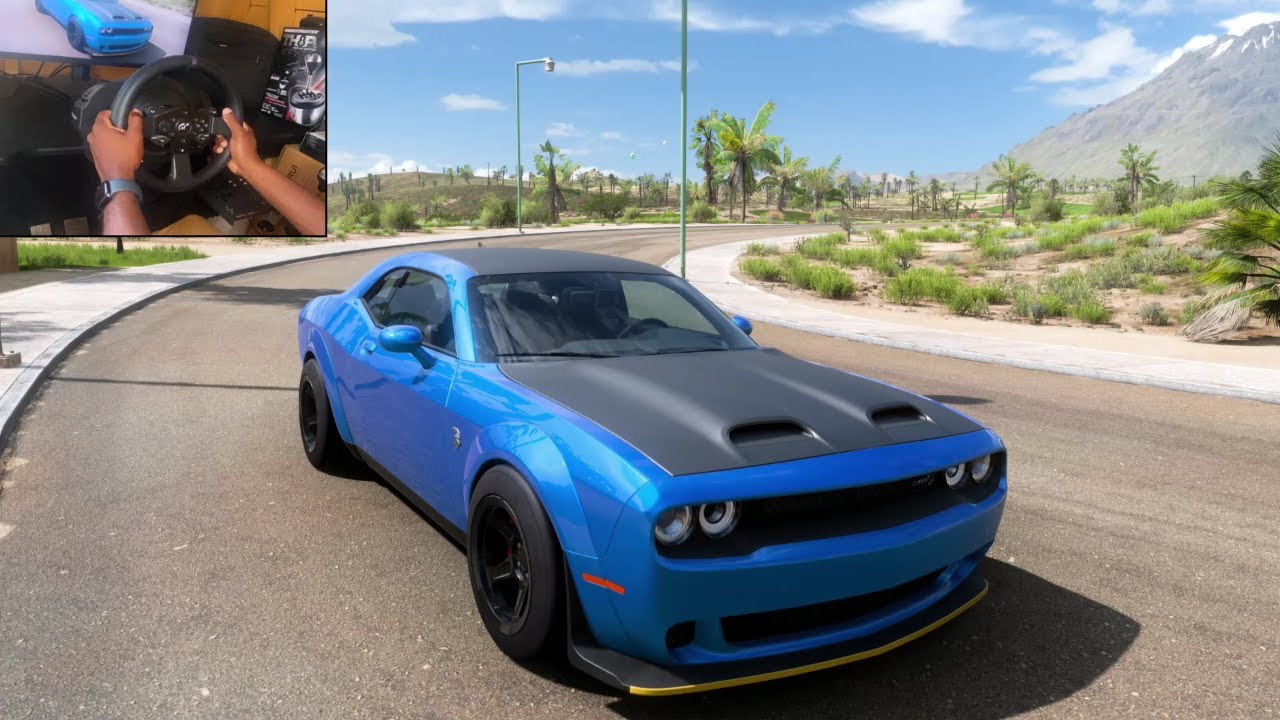 Dodge Challenger SRT Super Stock - Forza Horizon 5 | Thrustmaster Steering Wheel