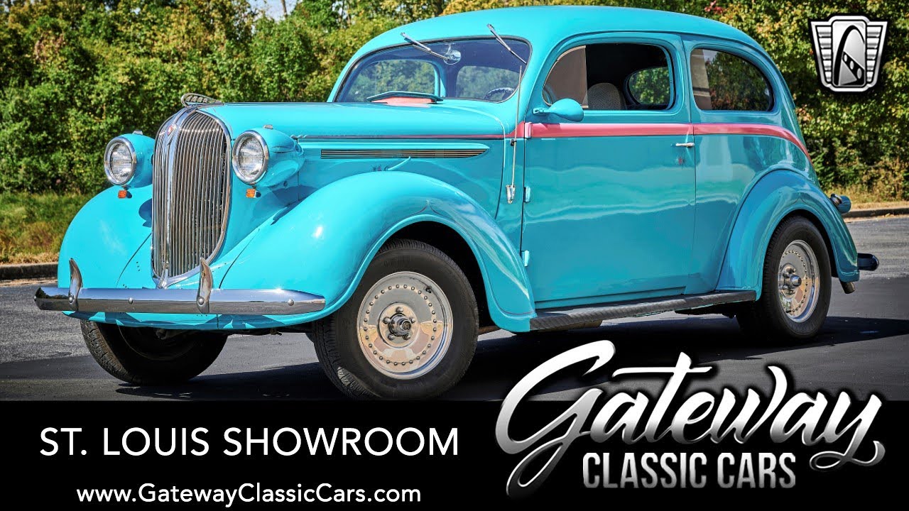 1938 Plymouth P6 Deluxe Touring 2 Door Sedan Gateway Classic Cars St. Louis  #8599