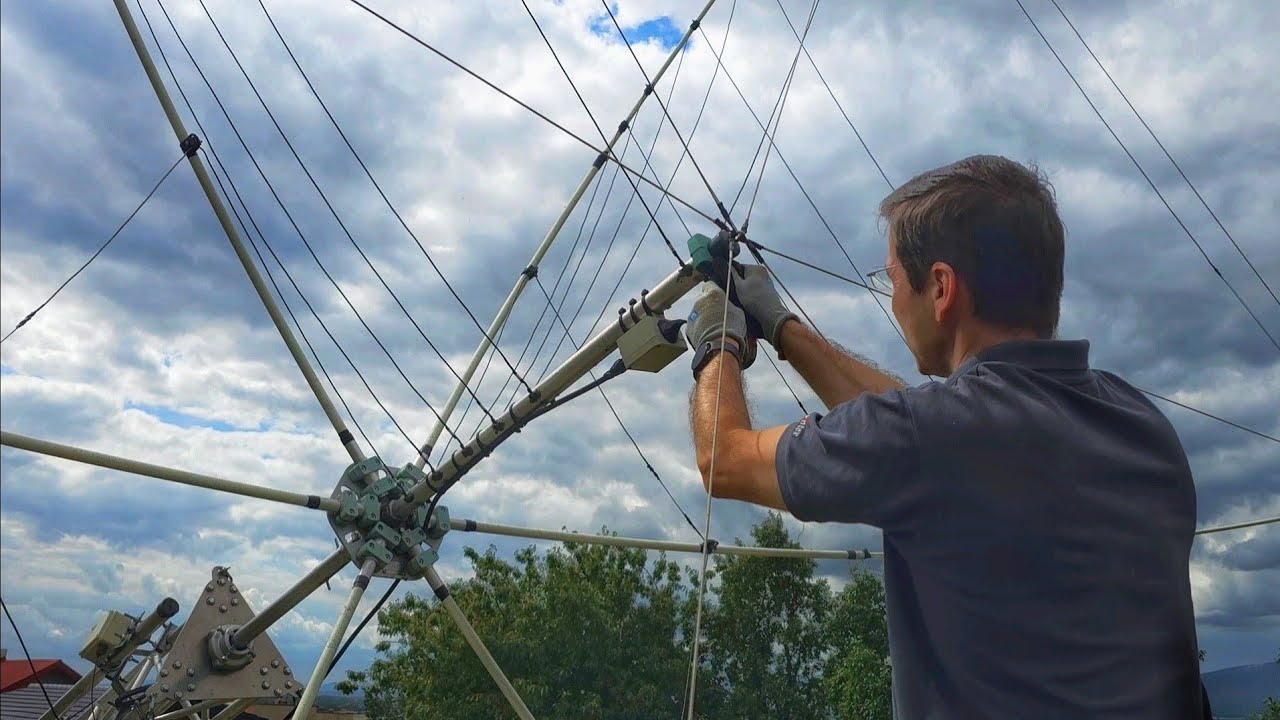 Adding a Diamond X300 Antenna to My Hexbeam Tower - Installation and Performance Test