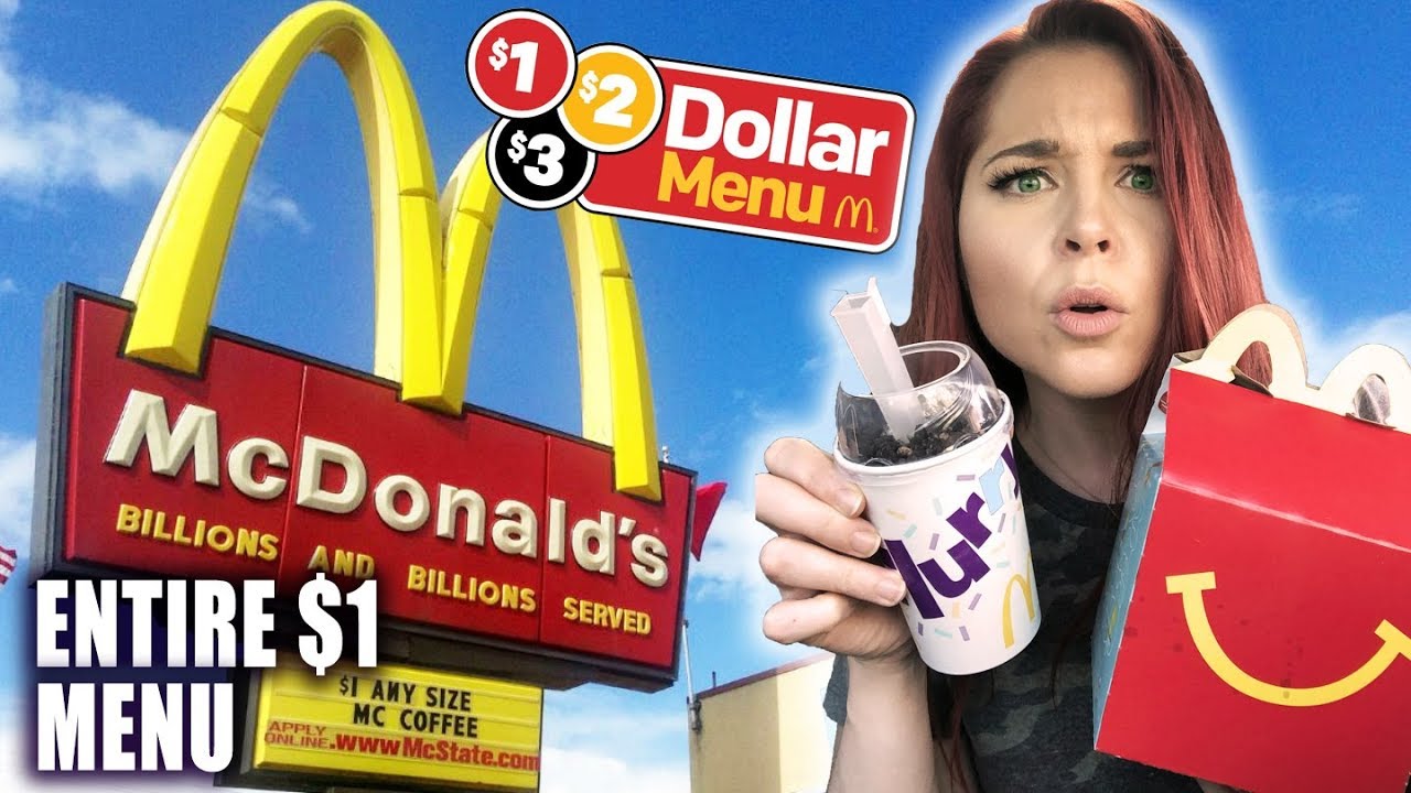 TRYING EVERYTHING ON MCDONALD'S DOLLAR MENU!! MAJOR FAIL