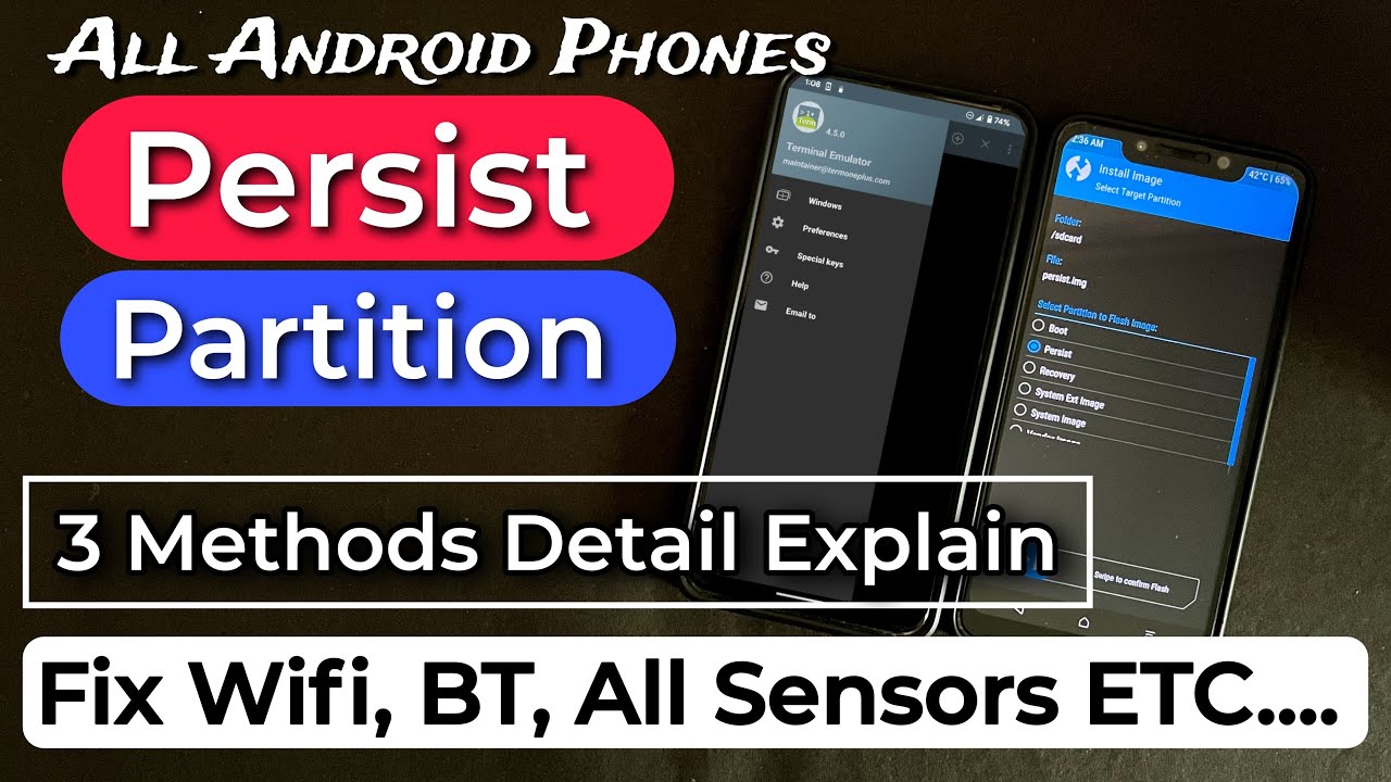 Persist Partition Backup & Restore Android | Fix Wifi Bluetooth Hotspot Not Working On Custom Roms