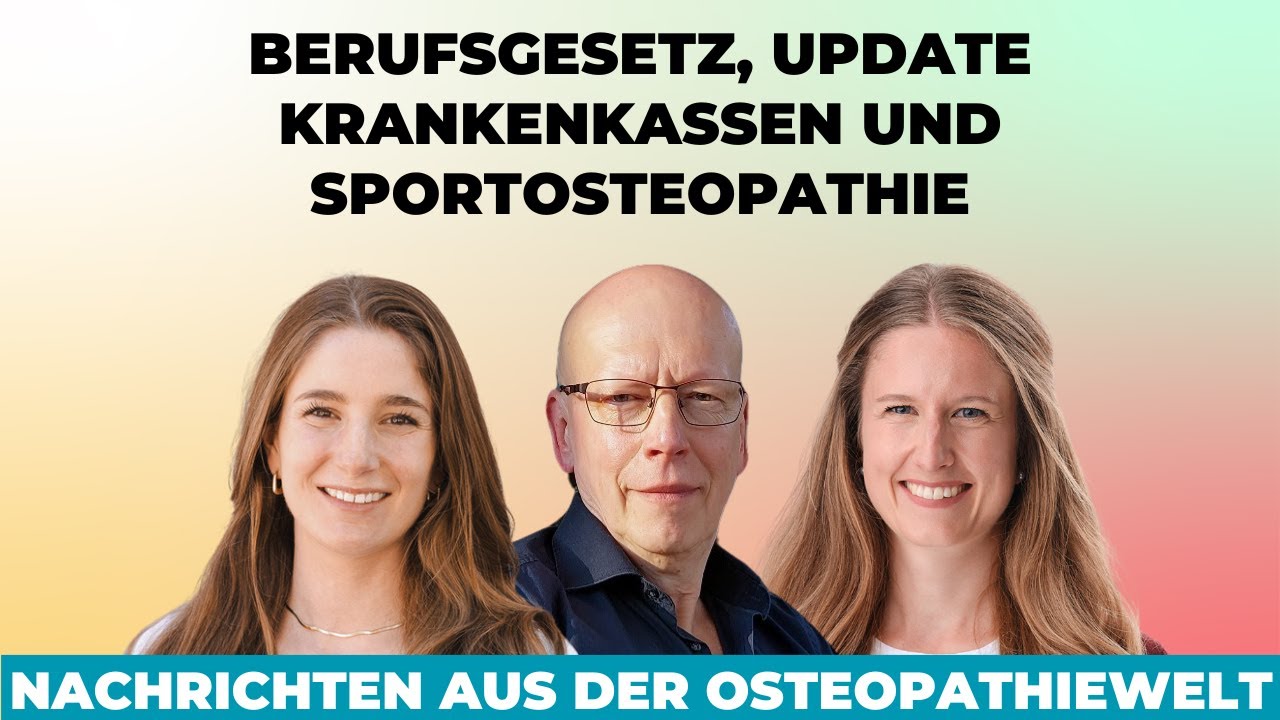 “Berufsgesetz wird konkreter, Update Krankenkassen und Sportosteopathie” News im Januar 2026
