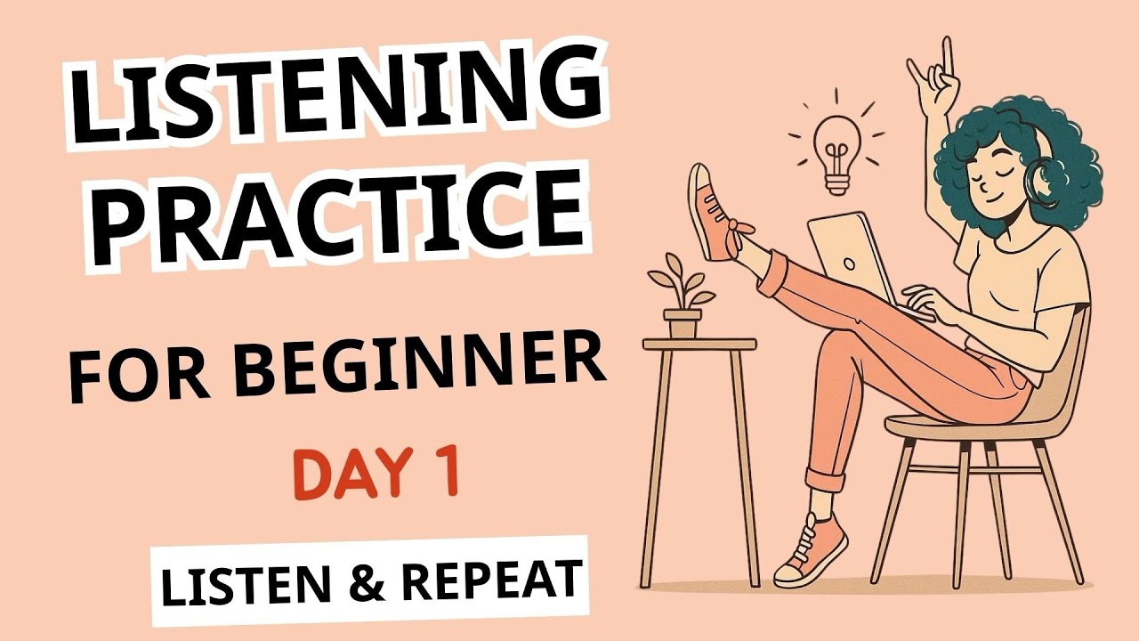 Listening Practice for Beginners | Day 1 | Listen and Repeat English Podcast with Subtitles