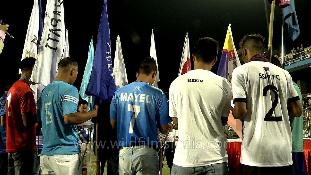 Oath taking ceremony of the Northeast Tamchon Football Trophy | Ambedkar Stadium