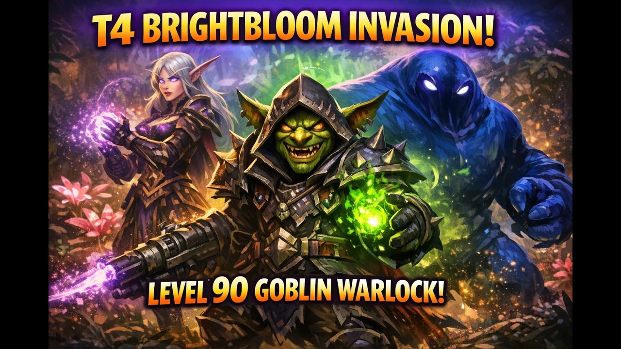 Brightbloom Invasion T4 — Goblin Warlock Speedrun