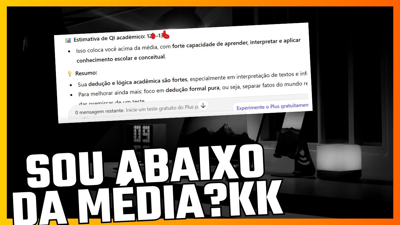 Fiz teste de qi sobre lógica, e teste de qi academico... tirei um qi abaixo da média?kkkkk
