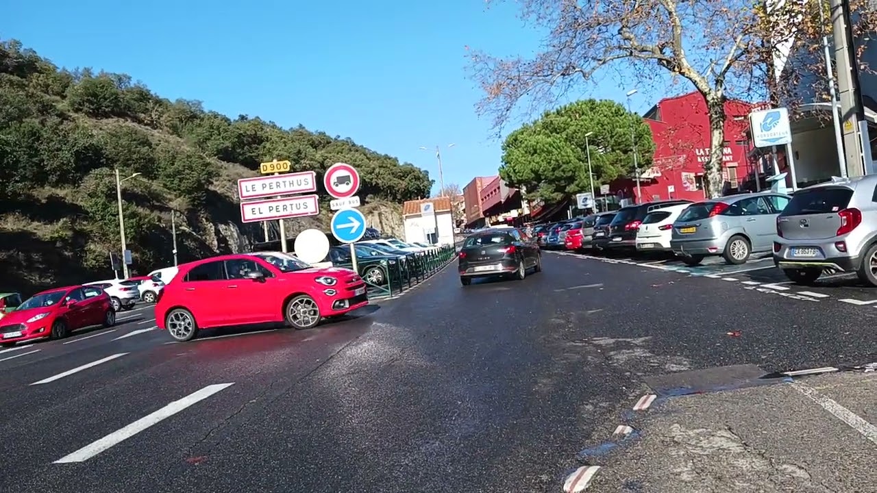 France last village Le Perthus tour video
