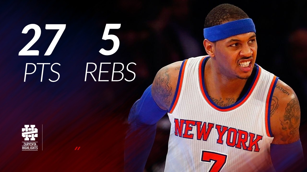 Carmelo Anthony 27 pts 5 rebs vs Magic 14/15 season