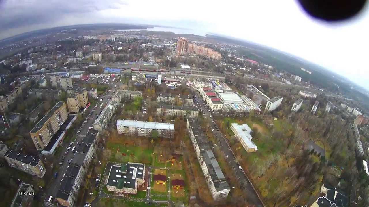 Полёт над Пушкино, высота 200 метров
