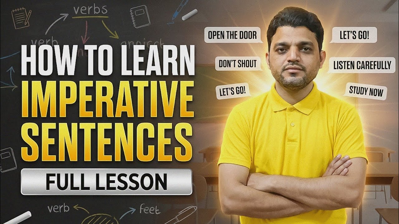Imperative Sentences in English | Full Lesson for Beginners – EGS M. Saifi