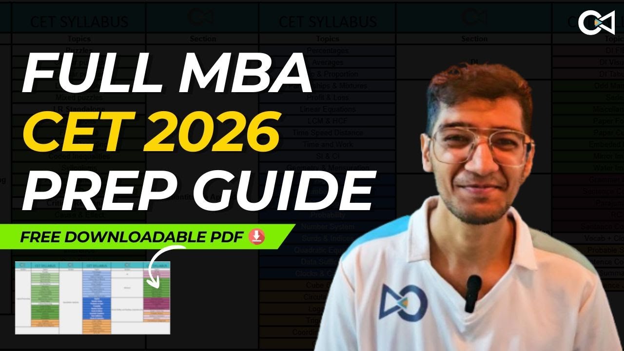 MBA CET 2026: Section-wise Syllabus Breakdown (Free Downloadable PDF) | Crack Every Test