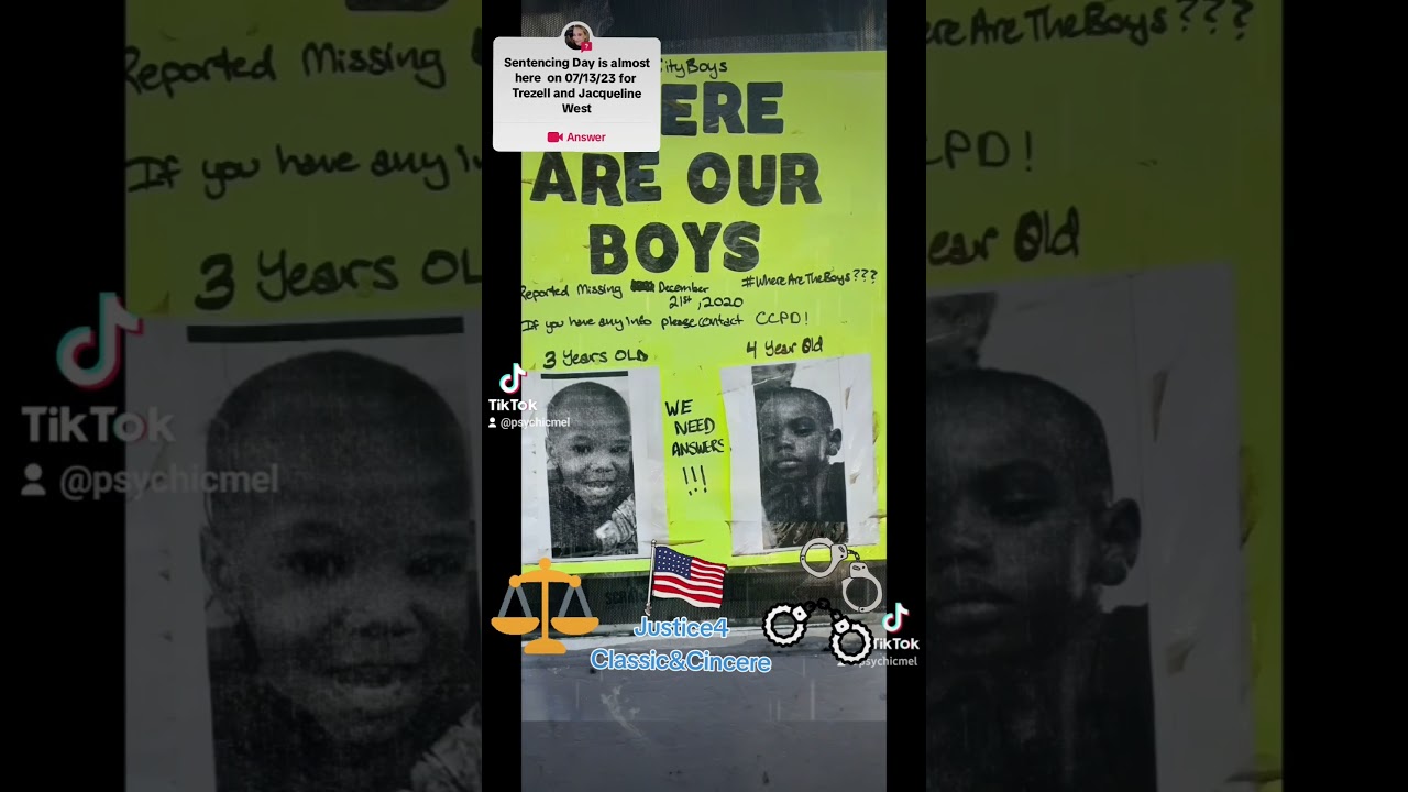 #SentencingDay for #TrezellandJacqueline #WestMurder 07/13/23 #ClassicandCincere #wherearetheboys