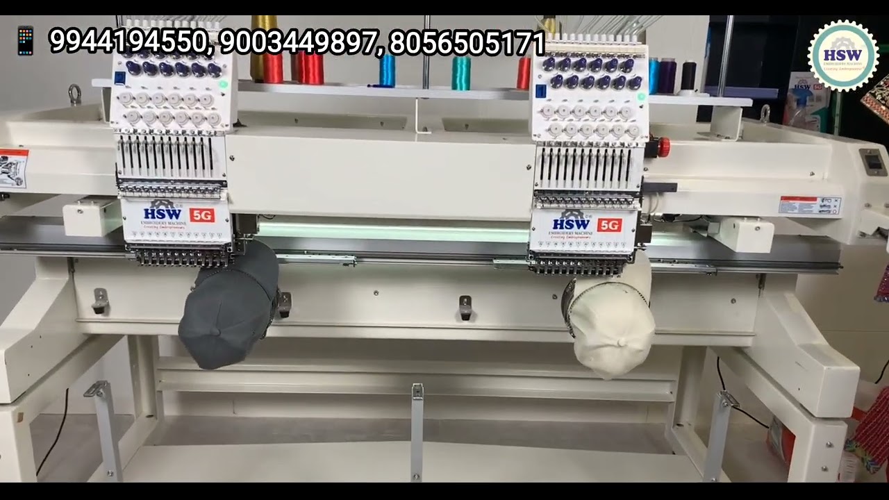HSW5G DOUBLE HEAD EMBROIDERY MACHINE| TAMILNADU EMBROIDERY MACHINE