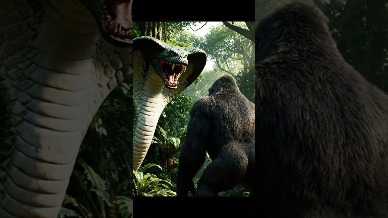King Kong vs Giant Cobra | The Jungle Standoff Between Titans