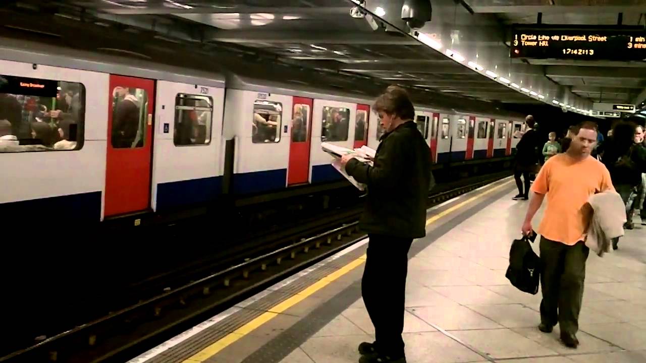 London Underground Tube Train Westminster Station - Exit here for the Royal Wedding