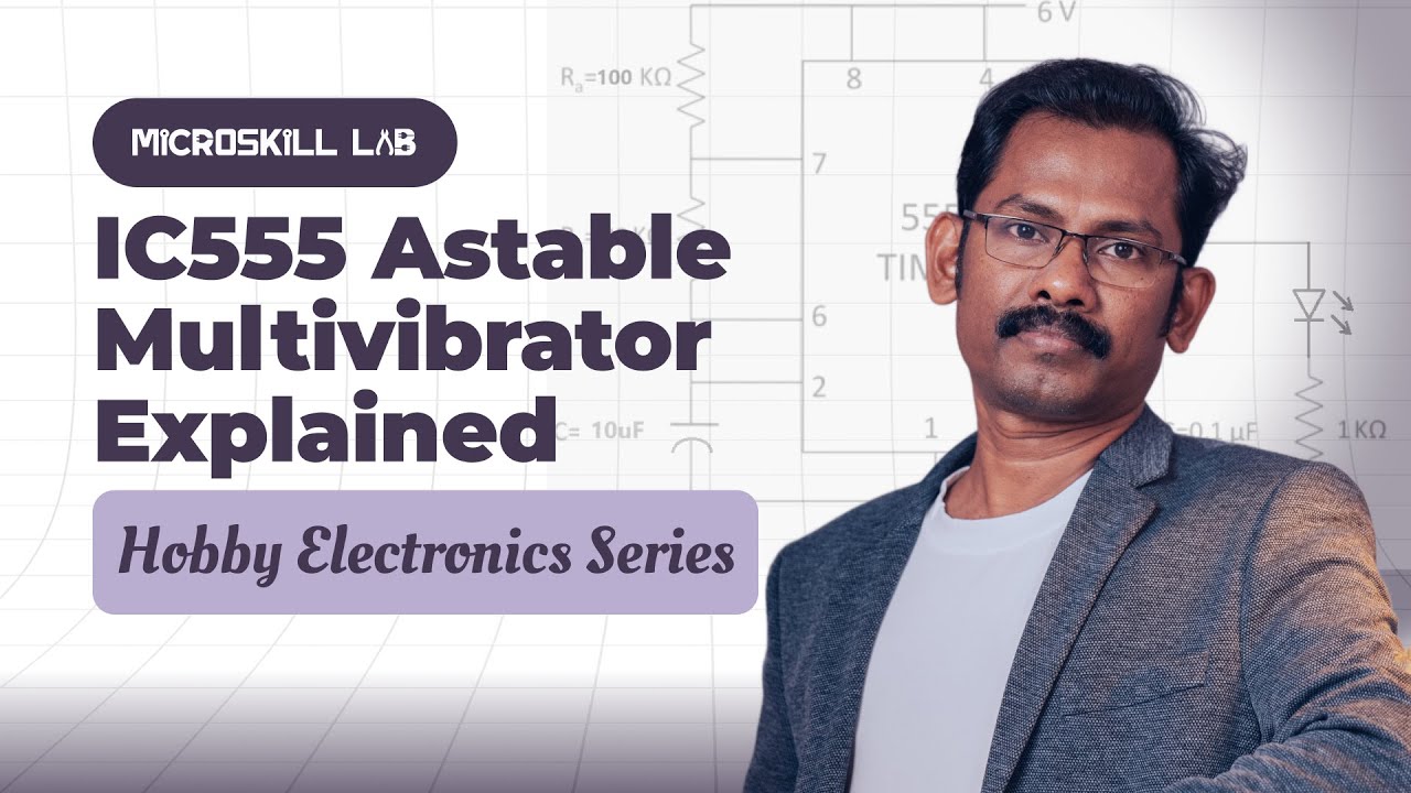 EP32 - IC555 Astable Multivibrator Explained | Hobby Electronics Series