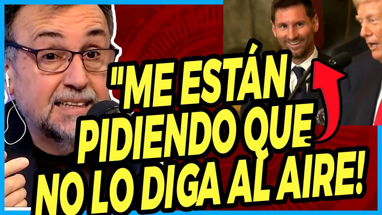 NAVARRO ESTALLÓ AL AIRE Y NO SE GUARDÓ NADA sobre lo que esconde la presentación de Messi con Trump