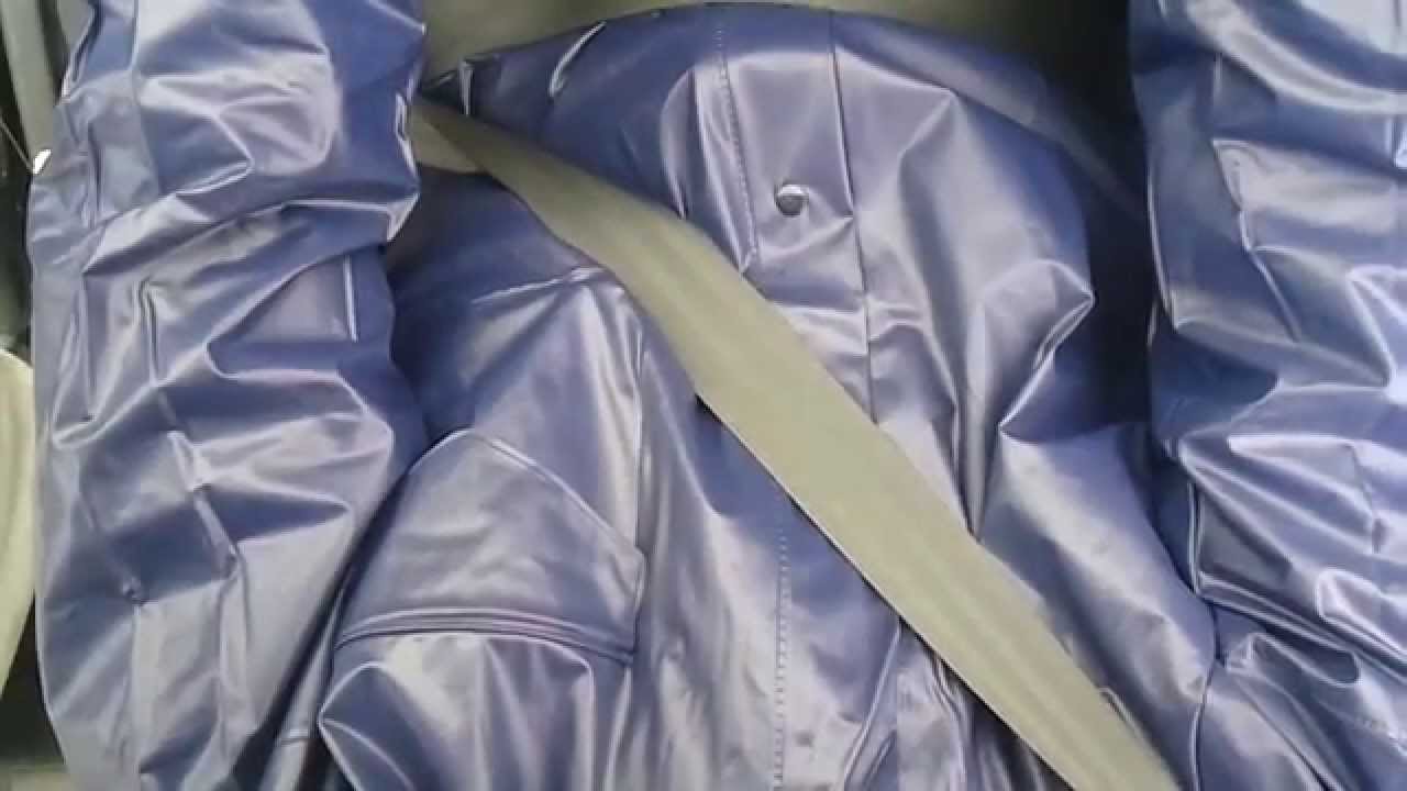 Indigo navy bule PVC shiny Rain suit with rubber glove drive 21