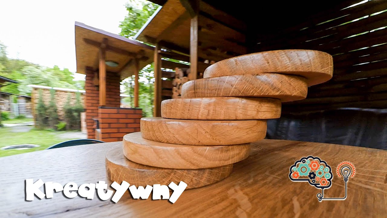 Dębowe podstawki pod szklanki kubki / How to Make a wooden cup stands DIY #15