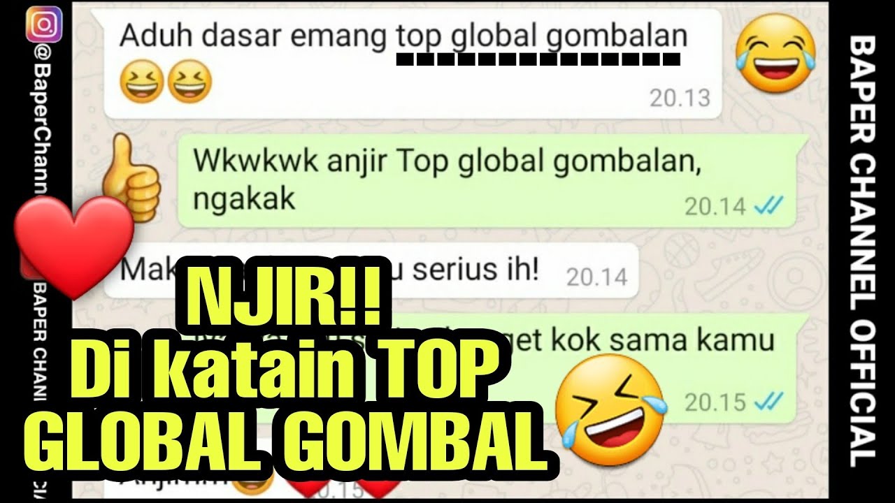 KUMPULAN CHAT GOMBALAN MAUT TERPOPULER AMPUH BUAT PDKT |BikinBaper