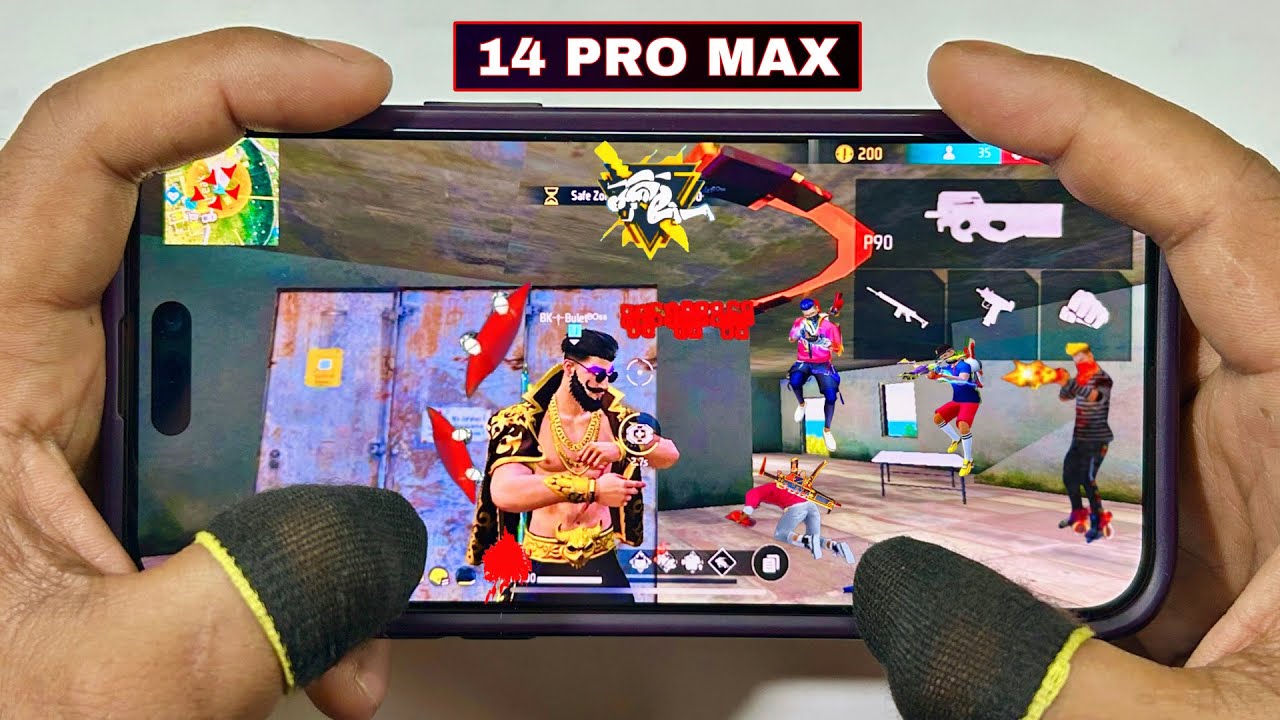 iPhone 14 Pro Max Gaming Test 2025 | Handcam Solo Vs Squad |My Favourite Device💗