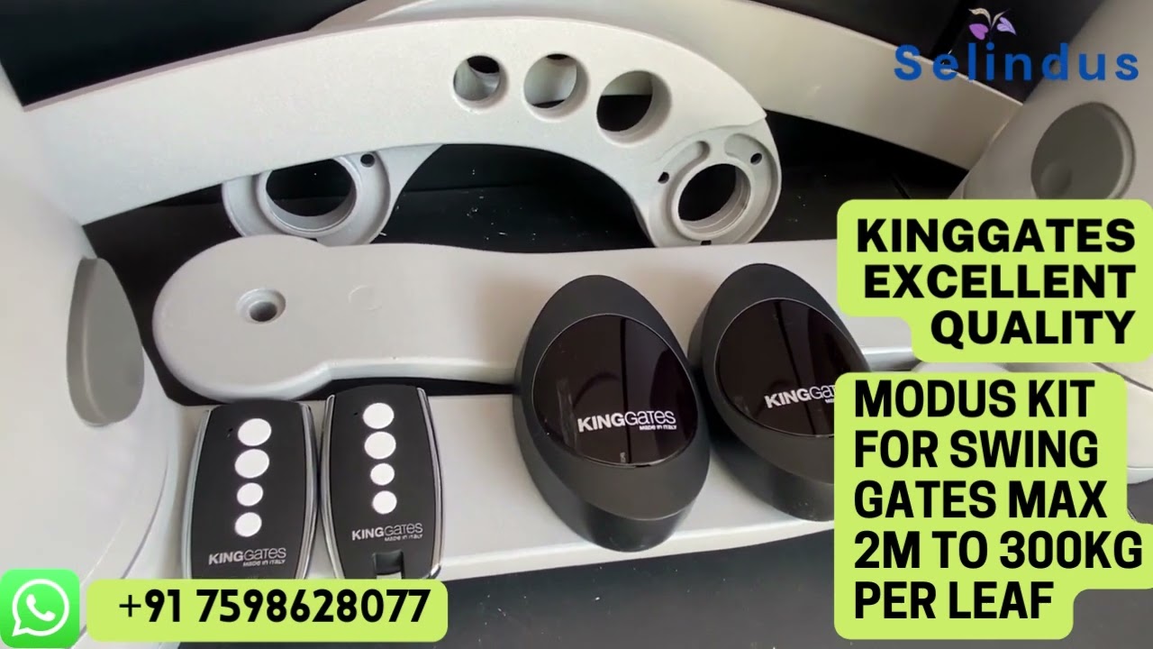 KINGgates MODUS KIT- Automation for Swing Gates Max 2m to 300kg per leaf