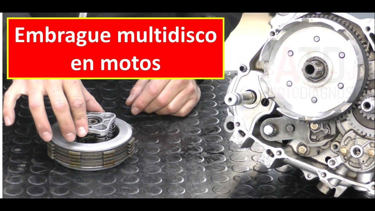El embrague multidisco en motos.