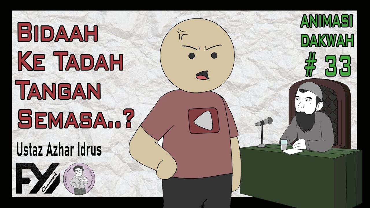 😄 Hukum Menadah Tangan Semasa Khatib Baca Doa Khutbah Kedua | Animasi Dakwah 33 | #ustazazharidrus