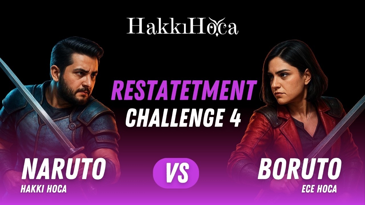 HAKKI HOCA & ECE HOCA CHALLENGE SERİSİ 4 RESTATETMENT