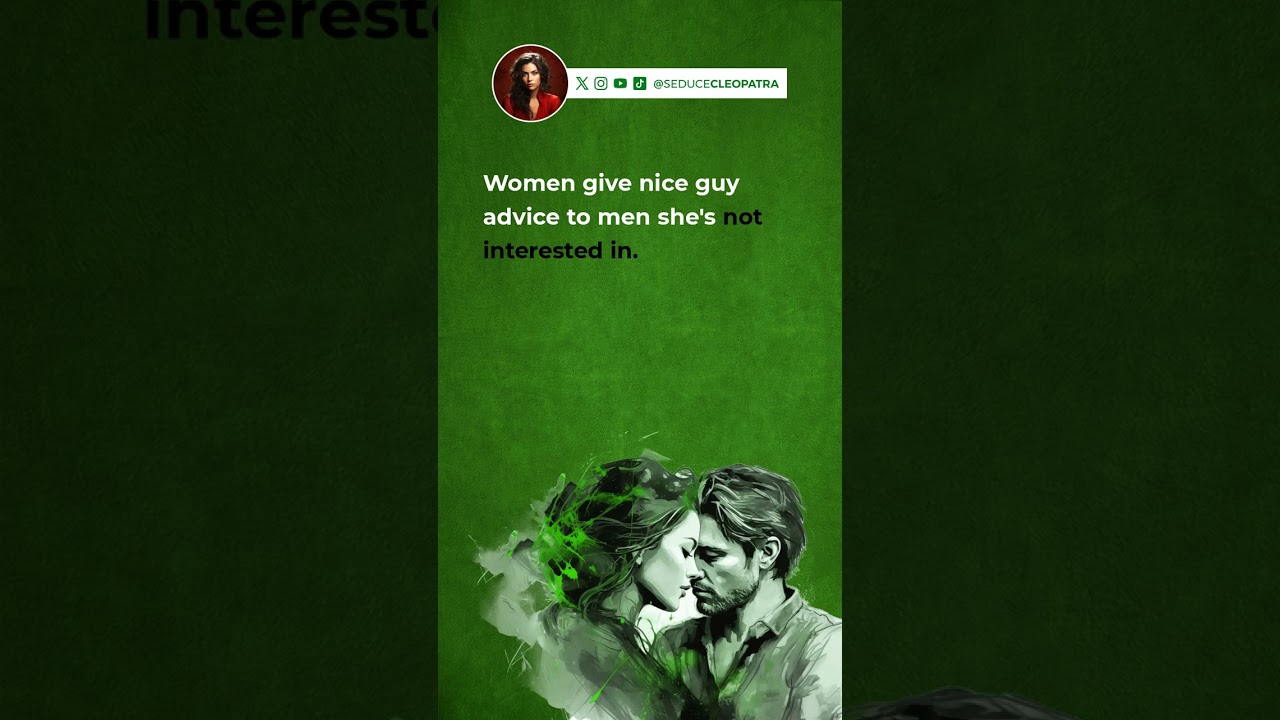 Women give nice guy advice to men she's not interested in. - #daygame #seduction #datingtips #vis...