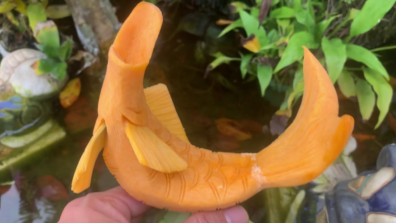 Cutting edge of Vegetable Art with CARP | Cá Chép với nghệ thuật cắt tỉa rau củ