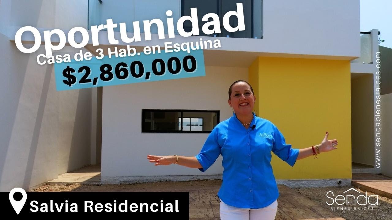 🌟 Casa en VENTA 3 hab. con amplio terreno en esquina📍Residencial Floresta, Mérida