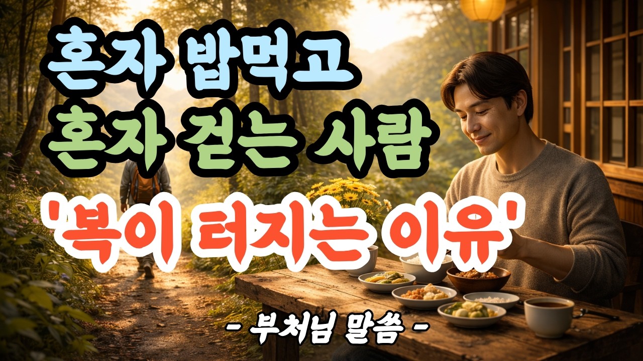 사람이 줄어들수록 삶이 편해지는 이유 |부처님말씀|부처님가르침|불교명언|불교오디오북|