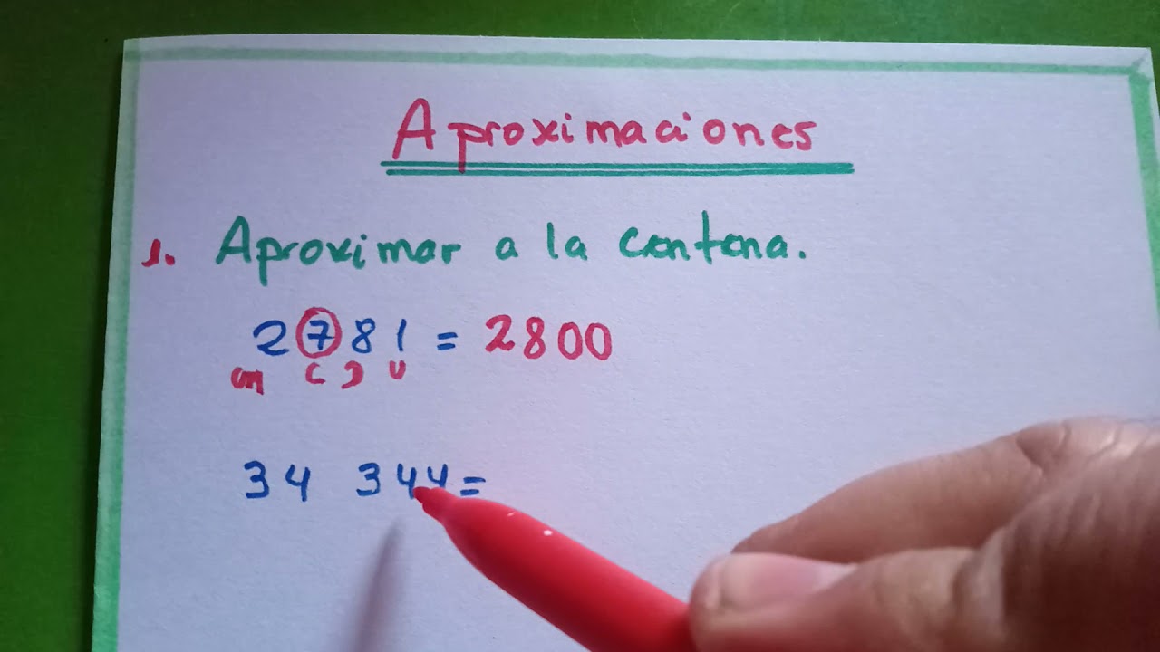 Aproximaciones a la Centena y a la Unidad de millar/ 4to Prim./ Aritmética