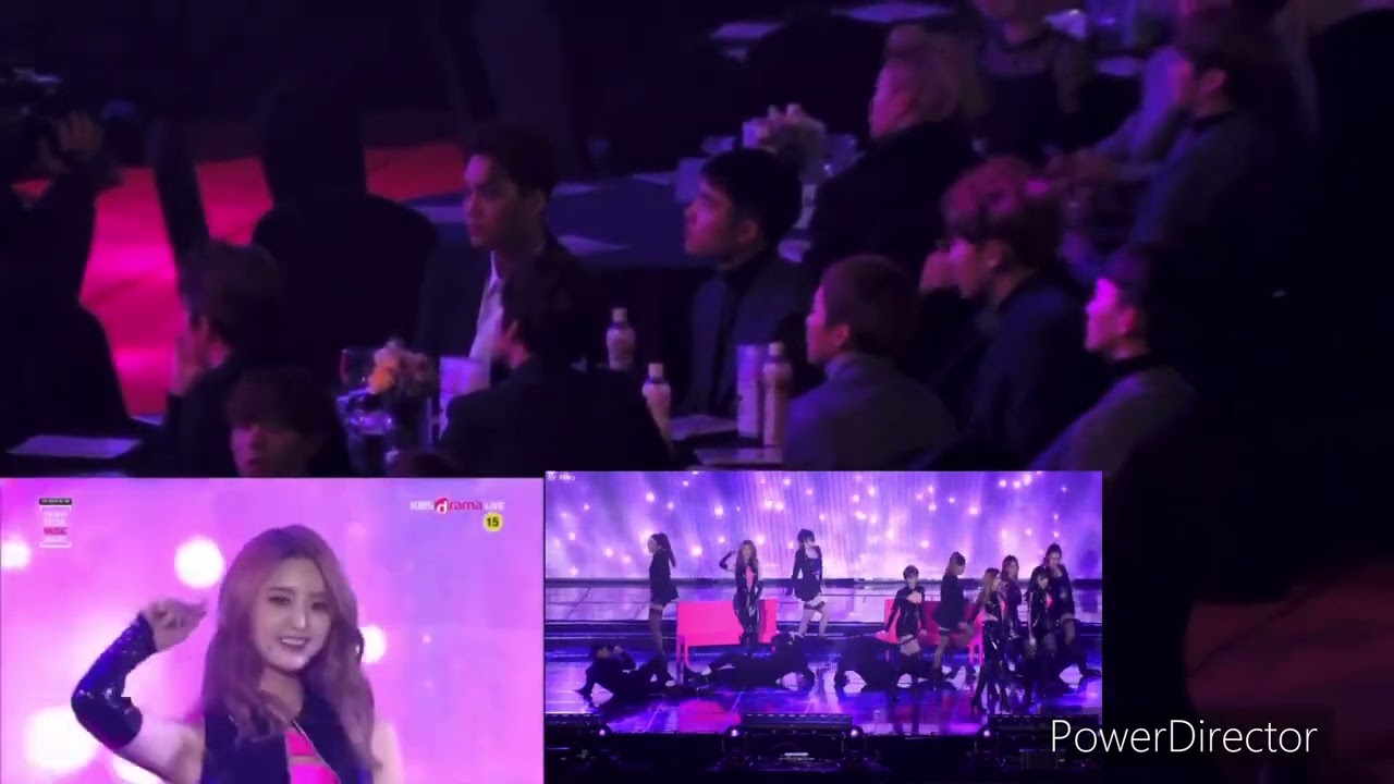 160114 EXID - Hot Pink reaction to EXO, SHINee