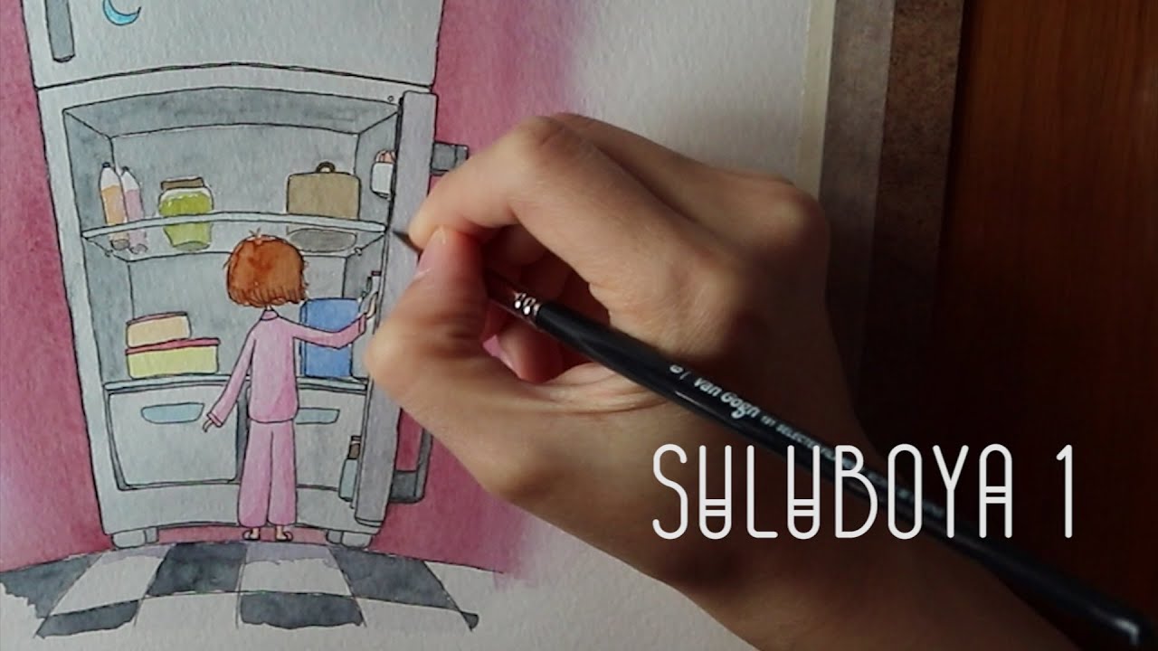 Suluboya Resim / Watercolor Painting 1 - Timelapse