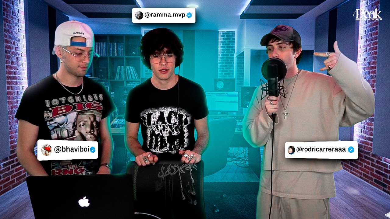 BHAVI, RAMMA y CARRE GRABAN un TEMA EN DIRECTO