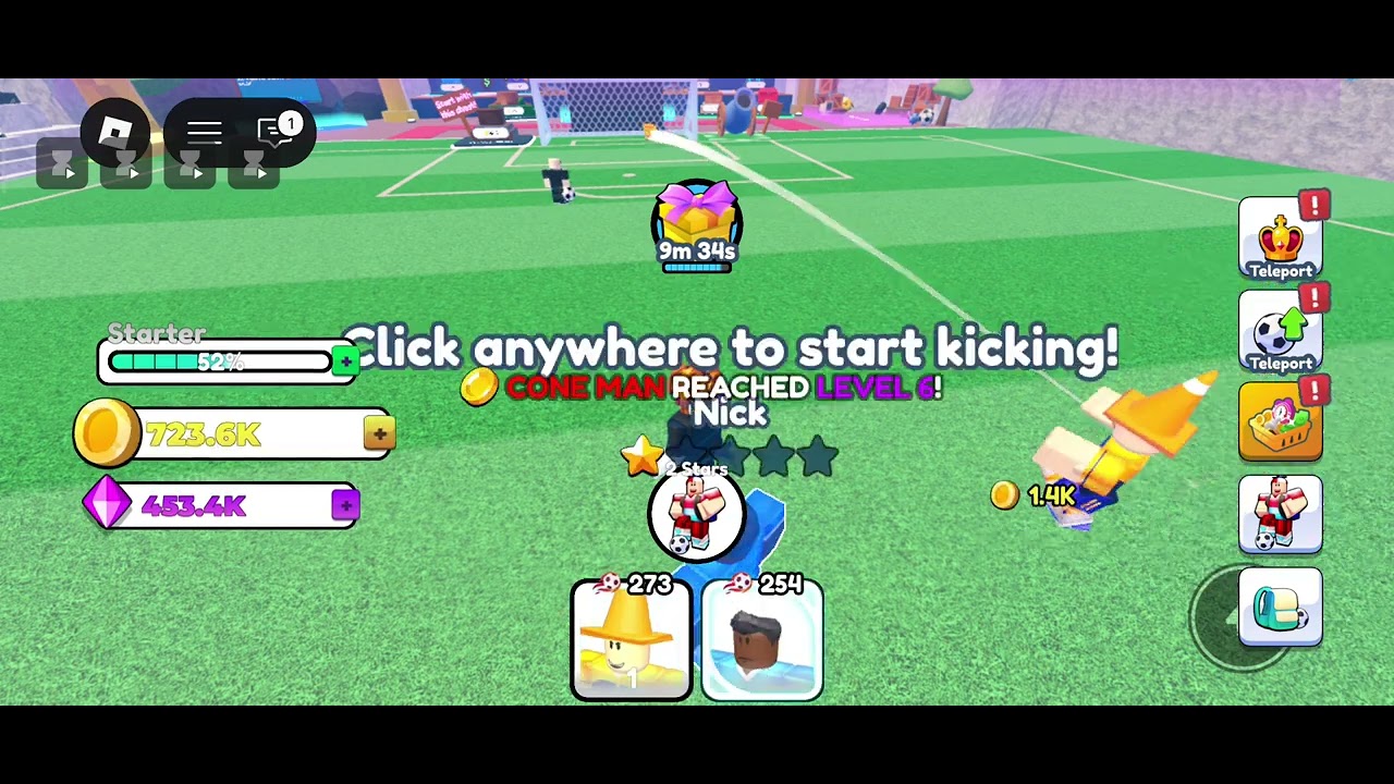 Scoring a goal from Mars