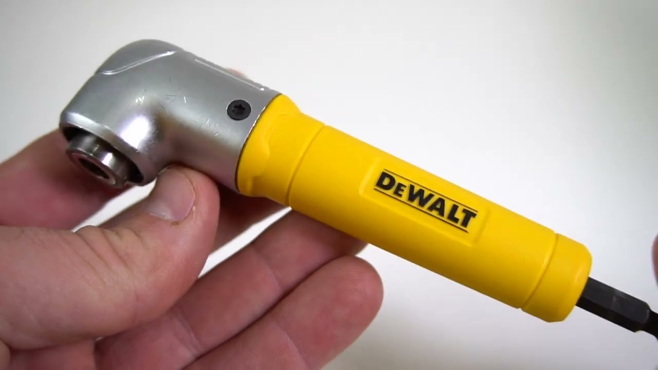 The Ultimate DEWALT Right Angle Attachment: Demo 90 degree drill bit