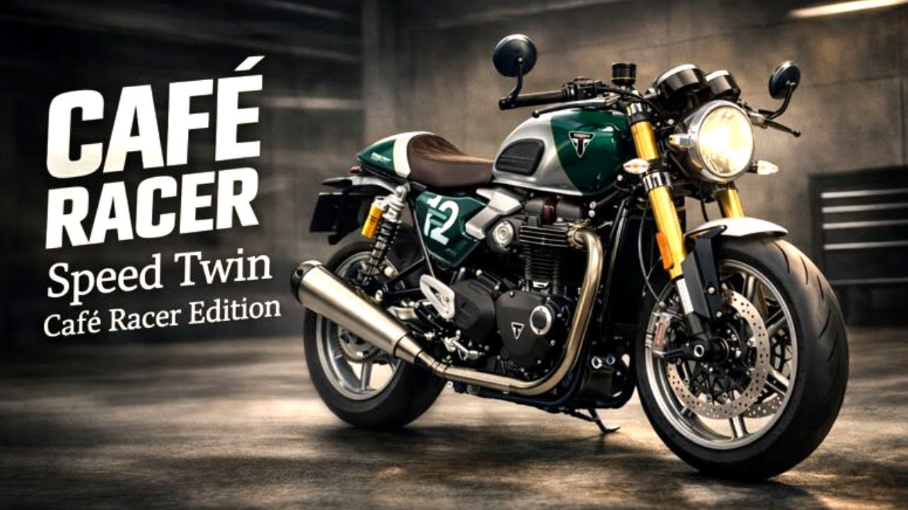Мотоцикл Triumph Speed ​​Twin Café Racer Edition 2026 года возвращает былую классику.