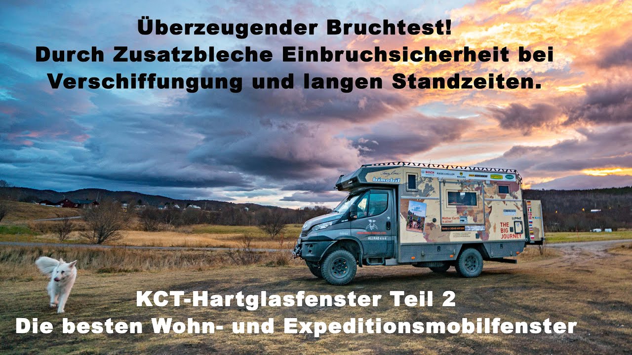 KCT-Hartglasfenster 2–Bruchtest, Sicherheitsblech, Verschiffung, beste Wohn- Expeditionsmobilfenster