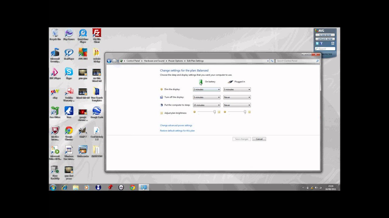 How To Adjust Screen Brightness Windows 7 Tutorial