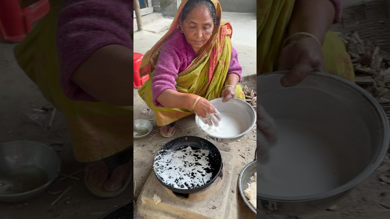 Traditional Bengali Breakfast &ndash; Chita Roti Live Making #shorts #streetfood