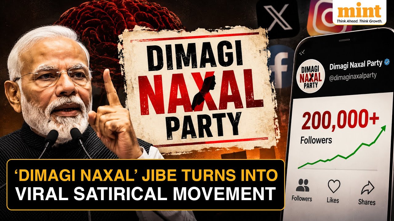 &lsquo;Dimagi Naxal Party&rsquo; Crosses 200,000 Followers on Socials After PM Modi&rsquo;s Jibe in Speech