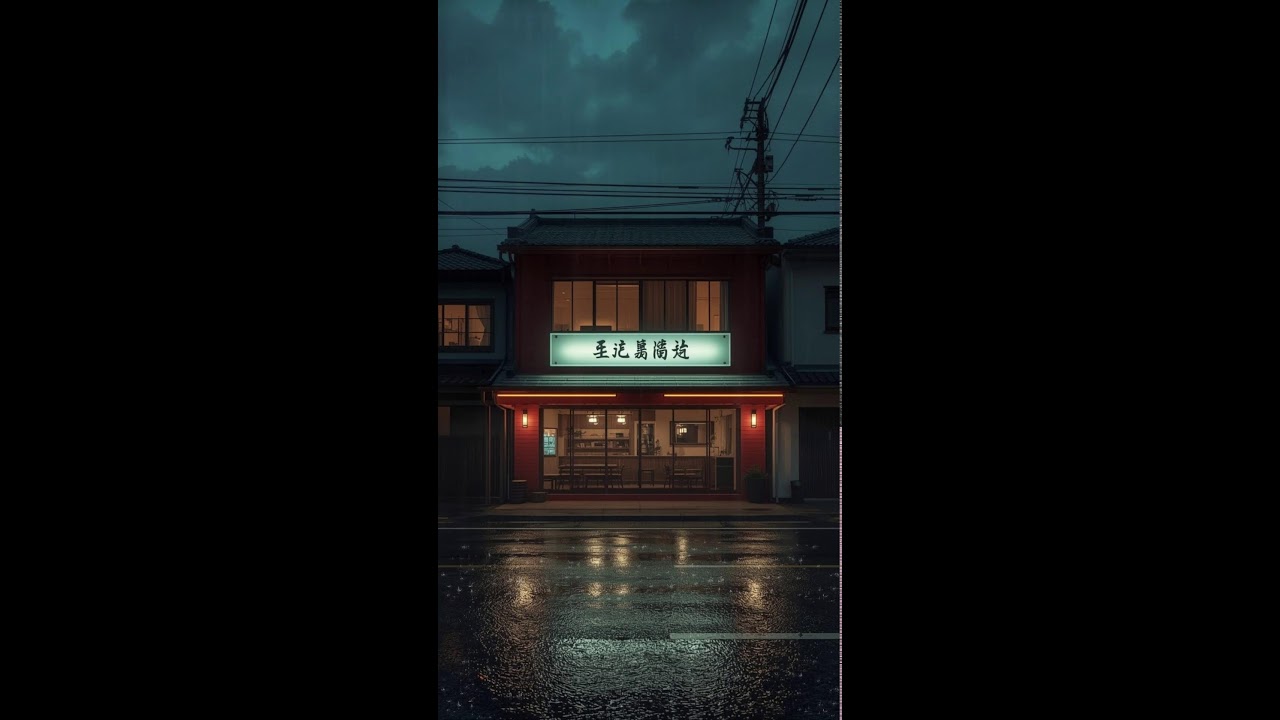Quiet Rainy Street Caf&eacute; 🌙 Relaxing Lofi Music