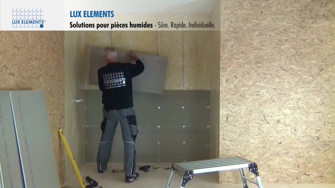 LUX ELEMENTS Montage :  Solutions pour pi&egrave;ces humides &ndash; Wall Sets (l'Am&eacute;rique du Nord)