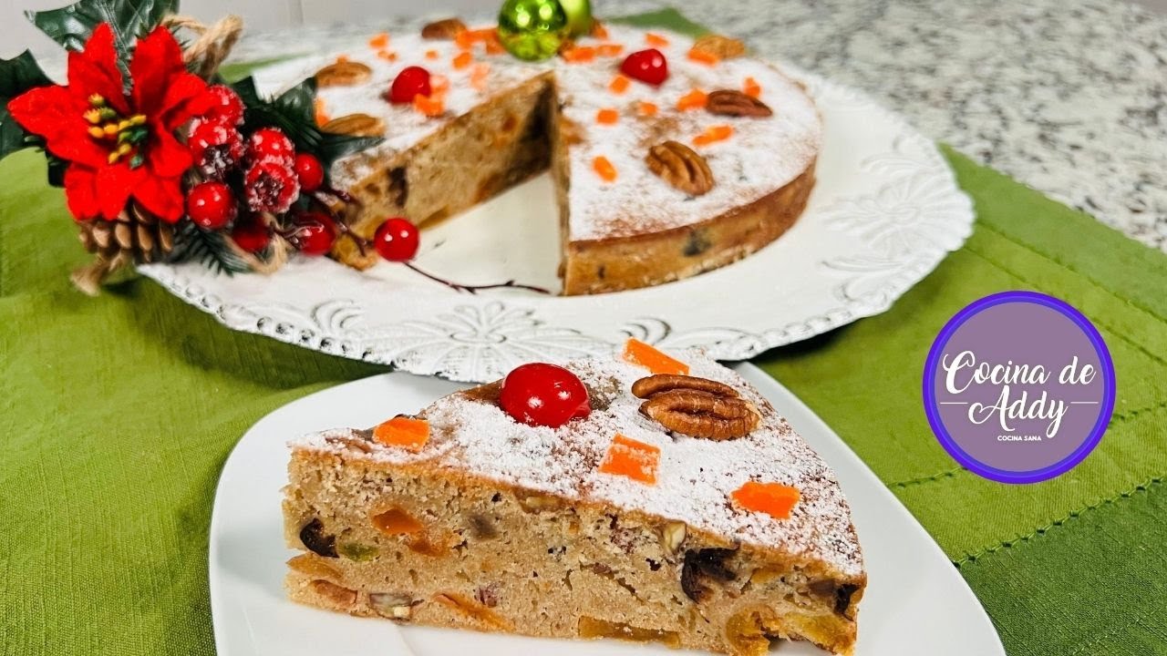 PAN DE FRUTAS NAVIDEÑO o FRUIT CAKE  Paso a Paso. Receta Fácil para Sorprender en Navidad  Año Nuevo