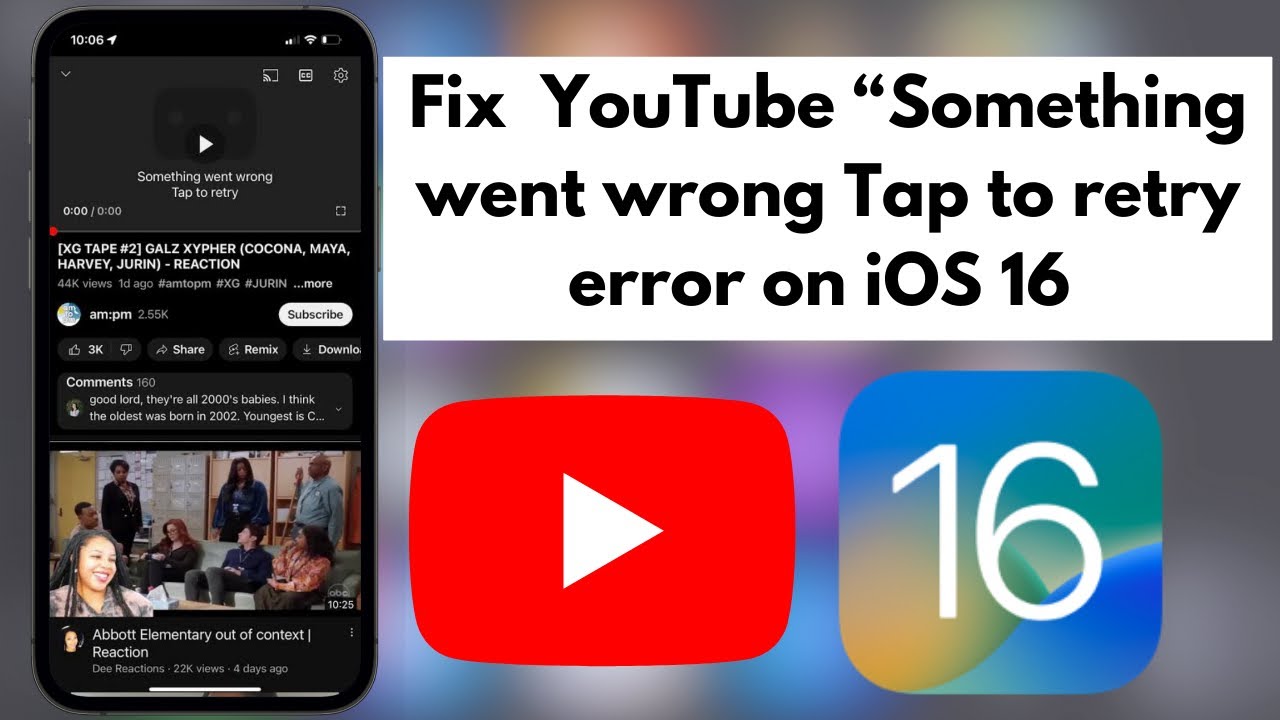 Как исправить ошибку YouTube «Что-то пошло не так» Нажмите, чтобы повторить попытку на iPhone или...