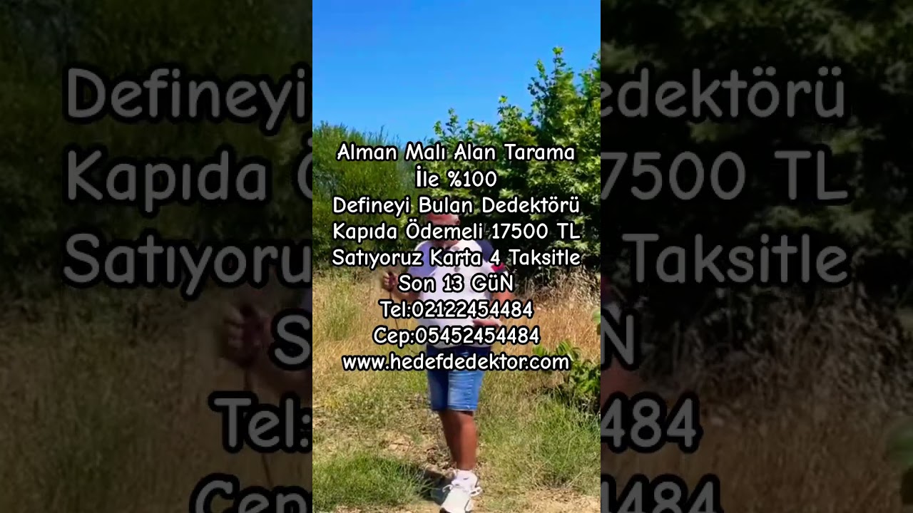 Alan Tarama ALMAN Malı Dedekt&ouml;r ile Altın Bulma #hedefdedektor